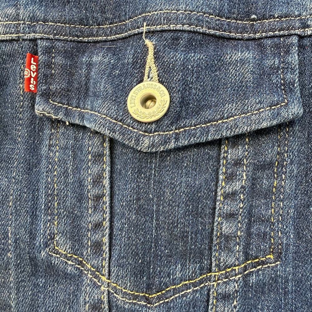 Levi's Denim Jacket Women's S Blue Stretch Trucker Jacket Summer Jacket - Picture 3 of 13